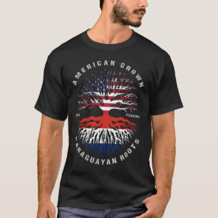 American Grown Paraguayan Roots Paraguay Flag T-Shirt
