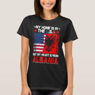 American Grown Patriot Albanian American from Alba T-Shirt