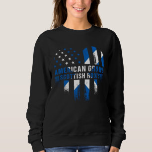 American Grown Scottish Roots Scotland Flag Men &  Sweatshirt