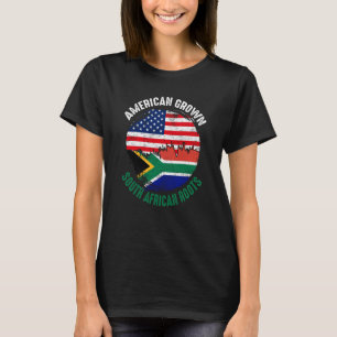 American Grown South African Roots Vintage Flags T-Shirt