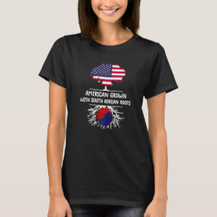 American Grown South Korean Roots South Korea Fla T-Shirt