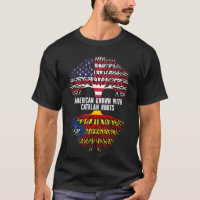 American Grown with Catalan Roots USA Flag