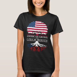 American Grown With Czech Roots  T-Shirt