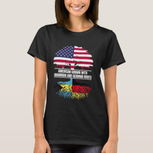 American Grown with Flag Heritage Bahamian German T-Shirt