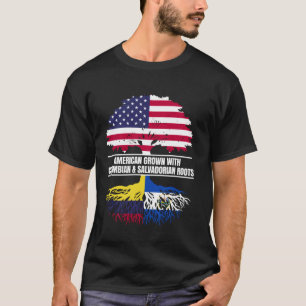 American Grown with Flag Heritage Colombian Salvad T-Shirt