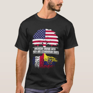 American Grown with Flag Heritage French Ecuadoria T-Shirt