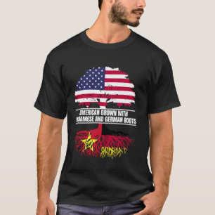American Grown with Flag Heritage Vietnamese Germa T-Shirt