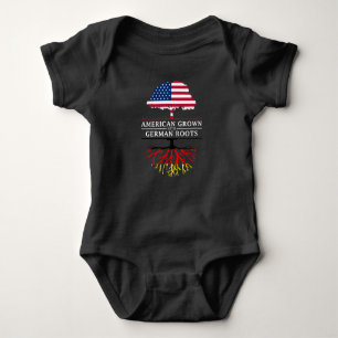 American Grown with German Roots Germany Design Baby Bodysuit