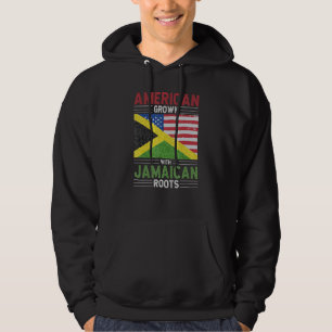 American Grown With Jamaican Roots Heritage Ancest Hoodie
