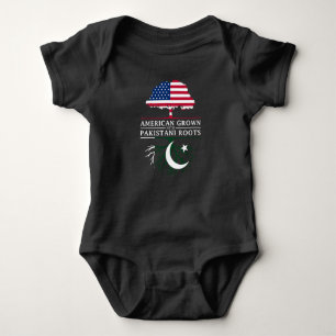 American Grown with Pakistani Roots   Pakistan Baby Bodysuit
