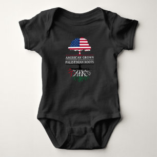 American Grown with Palestinian Roots Palstine Baby Bodysuit