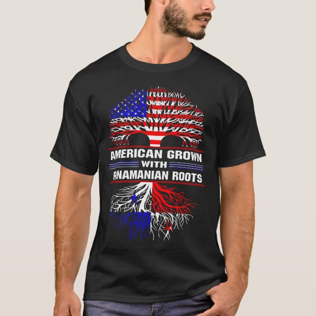American Grown with Panamanian Roots T-Shirt (Front)