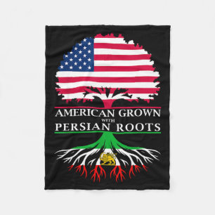 American grown with persian roots American grown w Fleece Blanket
