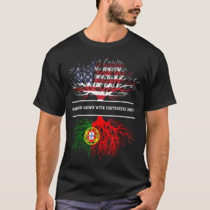 American Grown With Portuguese Roots Portugal Tee