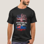American Grown With Slovak Roots USA Flag Slovakia T-Shirt<br><div class="desc">American Grown With Slovak Roots USA Flag Slovakia</div>