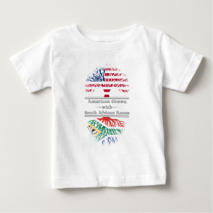 American Grown With South African Roots Baby T-Shirt