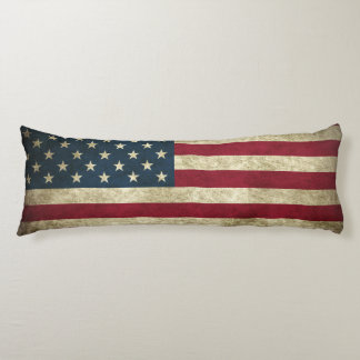 AMERICAN GRUNGE FLAG Custom Polyester Body Cushion