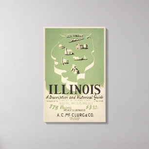 American Guide Series Volume On Illinois. Canvas Print