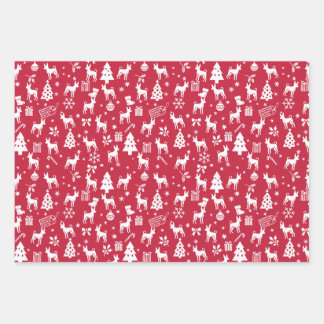 American Hairless Terrier Christmas Wrapping Paper Sheet