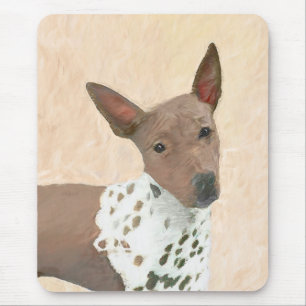 American Hairless Terrier Painting - Dog Art Mouse Pad