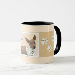 American Hairless Terrier Painting - Dog Art Mug