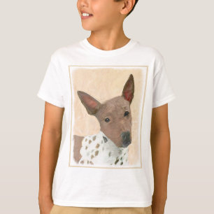 American Hairless Terrier Painting - Dog Art T-Shirt
