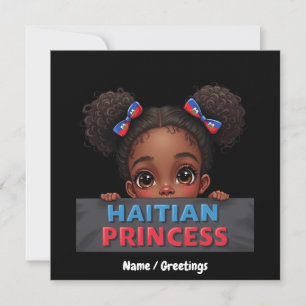 American Haitian Flag Day Haitian Princess Invitation