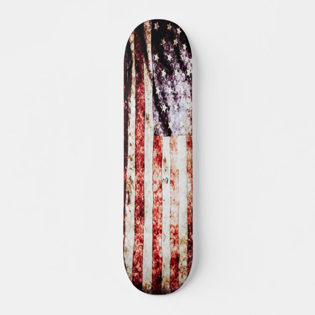 American Hardcore Grunge Flag Element Pro Board Skateboard (Front)
