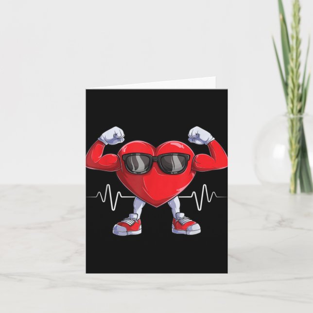 American Heart Disease Awareness Heart Month Heart Card (Front)