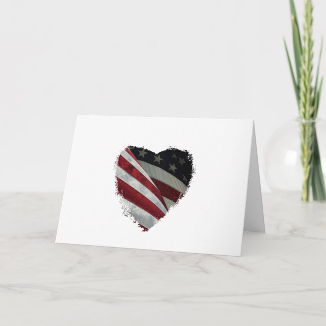 American Heart Flag Card (Front)