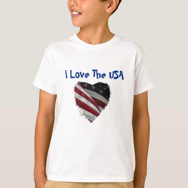 American Heart Flag T-Shirt (Front)