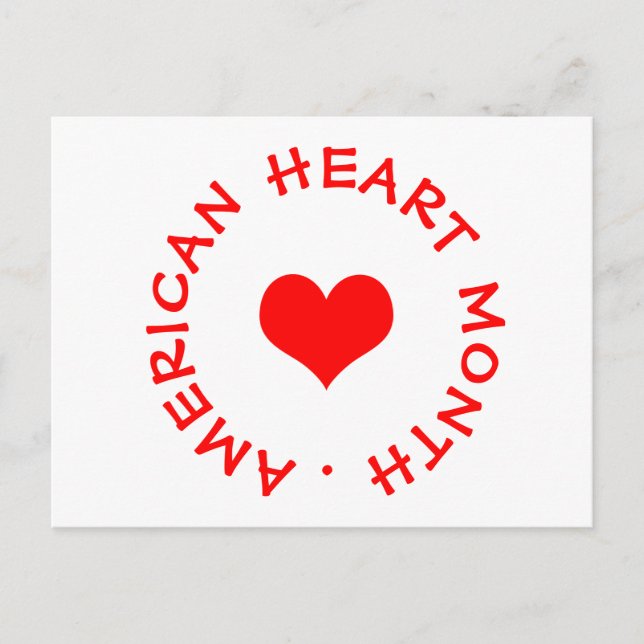 american heart month postcard (Front)
