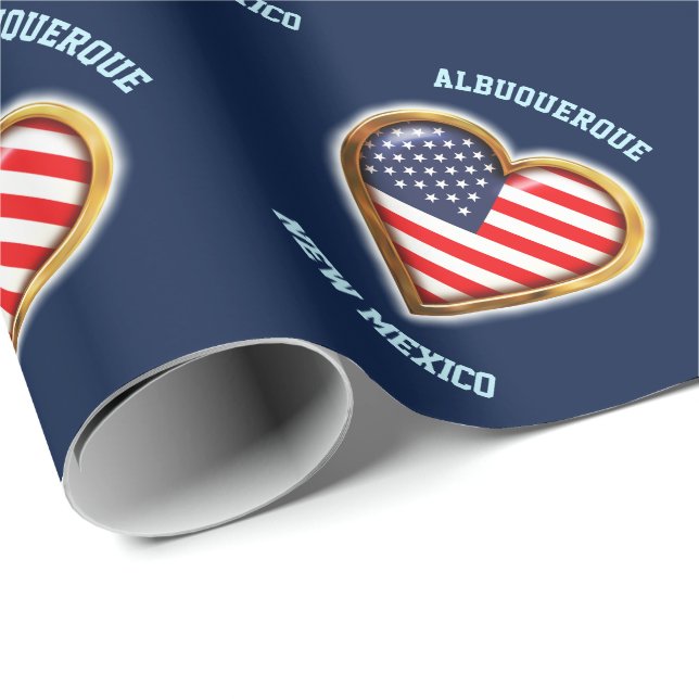 American Heart Wrapping Paper (Roll Corner)