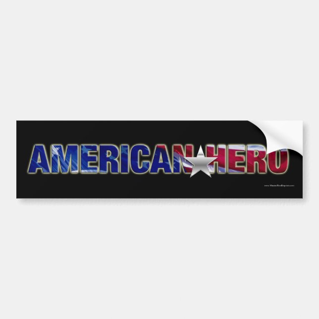 American Hero bumper sticker (Front)