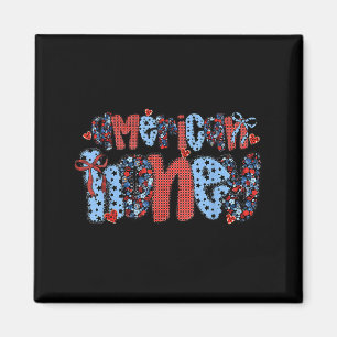 American honey 4th of july cute patriotic graphic  magnet