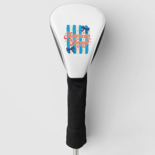American Honey Patriotic Bow Vintage Shirt Design_ Golf Head Cover