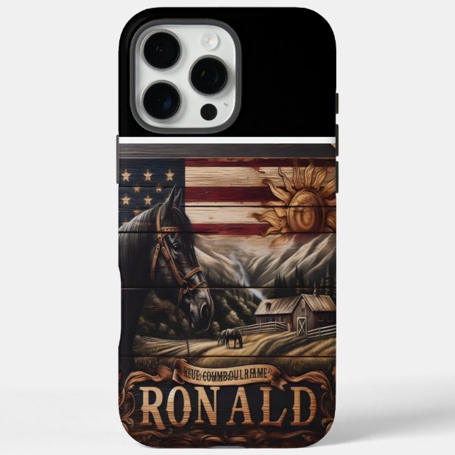 American Horse Ranch Painting Case-Mate iPhone Case (Back)
