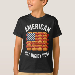American Hot Digidy Dogs Independence Hotdogs T-Shirt