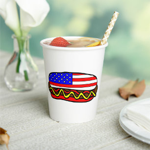 American Hot Dog Paper Cups
