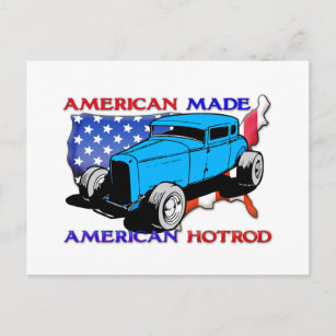 American Hotrod Chopped Postcard