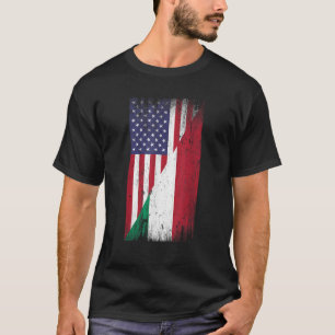 American Hungarian Flag Hungary USA America T-Shirt