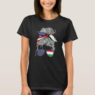 American Hungarian Patriot Flag Women Girl Hungary T-Shirt