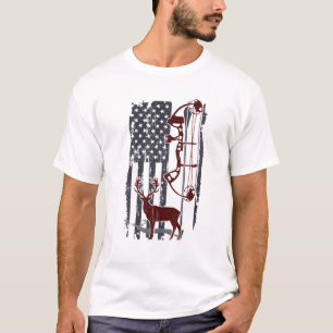 American Hunter Deer Hunting Archery Archer Gift T-Shirt