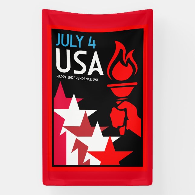 American Independance Day Banner (Vertical)