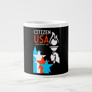 American Independance Day Large Coffee Mug