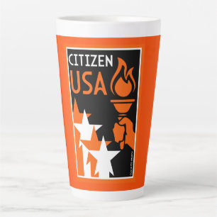 American Independance Day Latte Mug