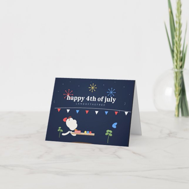 American Independence day Foldable greeting card (Front)
