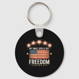 American Independence Day Men Women. 4th Of July _ Key Ring