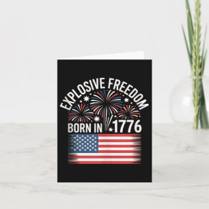 American Independence Day Men Women. 4th Of July T Card