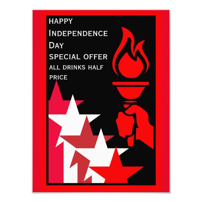 American Independence Day Photo Print (Front)